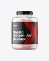 Clear Protein Jar Mockup