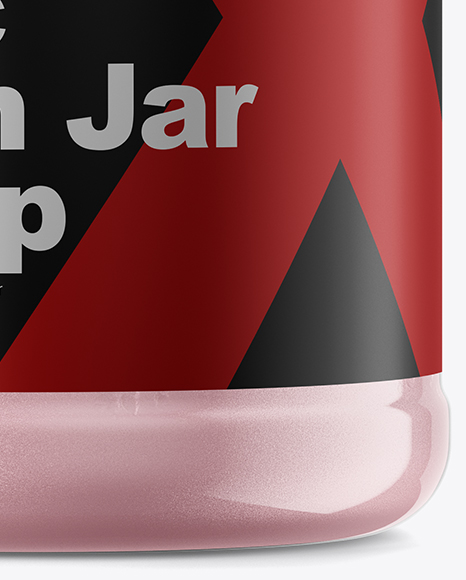 Clear Protein Jar Mockup