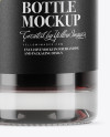 Clear Glass Red Wine Bottle Mockup