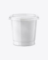 325g Yogurt Cup Mockup - Front View