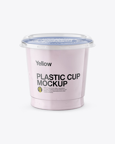 325g Yogurt Cup Mockup - Front View