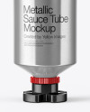 Metallic Sauce Tube Mockup