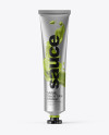 Matte Metallic Sauce Tube Mockup