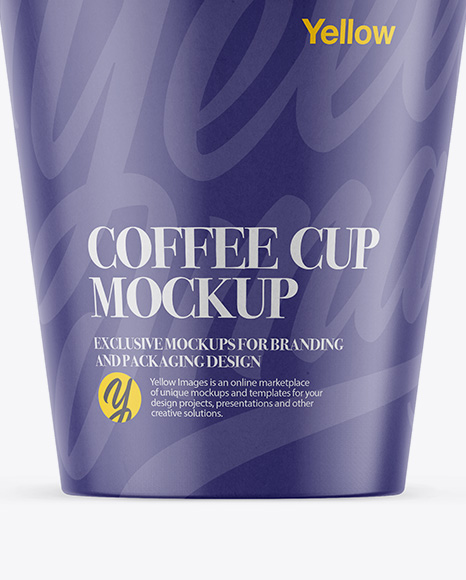 Coffee Cup Mockup - Front View