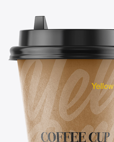 Paper Coffee Cup Mockup - Front View