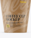 Paper Coffee Cup Mockup - Front View