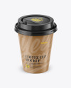 Paper Coffee Cup Mockup - Front View (High-Angle Shot) Paper Coffee Cup Mockup - Front View (High-Angle Shot)
