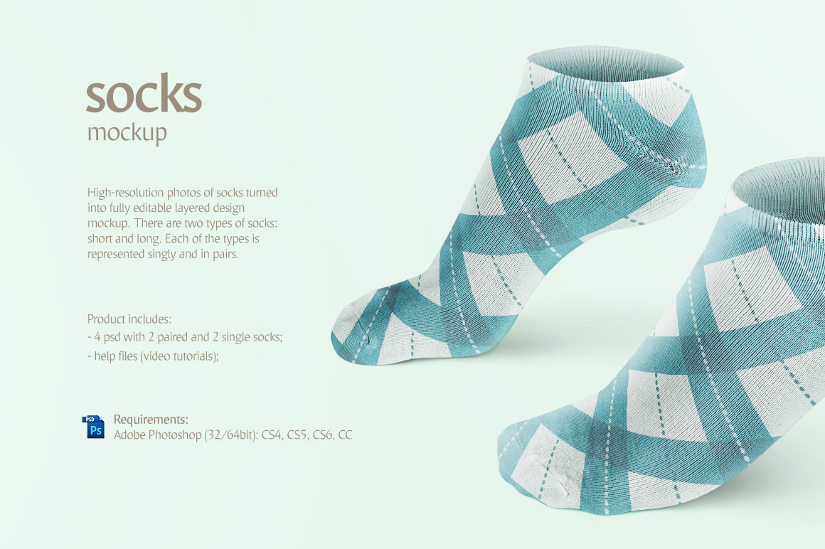 Socks Mockup