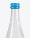 Clear Glass Water Bottle Mockup