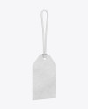 Kraft Paper Label With Rope Mockup - Half Side View Kraft Paper Label With Rope Mockup - Half Side View