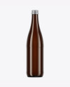 Amber Glass Bottle Mockup