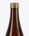 Amber Glass Bottle Mockup