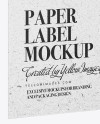 Kraft Paper Label With Rope Mockup - Half Side View