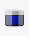 Blue Cosmetic Jar Mockup Blue Cosmetic Jar Mockup