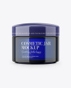 Blue Cosmetic Jar Mockup Blue Cosmetic Jar Mockup