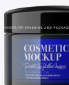 Blue Cosmetic Jar Mockup Blue Cosmetic Jar Mockup