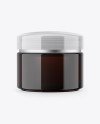 Dark Amber Cosmetic Jar Mockup