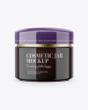 Dark Amber Cosmetic Jar Mockup Dark Amber Cosmetic Jar Mockup