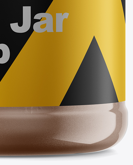 Clear Protein Jar Mockup