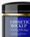 Blue Cosmetic Jar Mockup Blue Cosmetic Jar Mockup