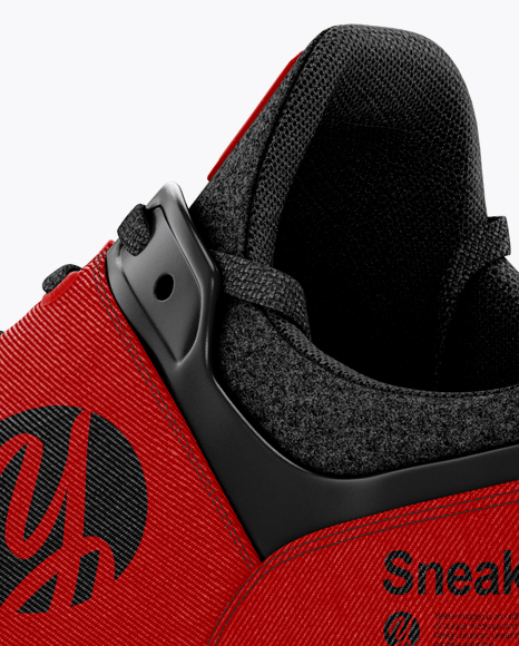 Sneaker Mockup - Back Half Side View