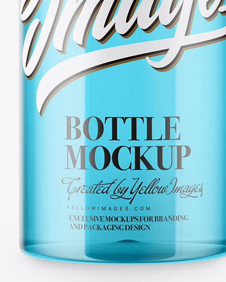 Clear Plastic Bottle Mockup Clear Plastic Bottle Mockup