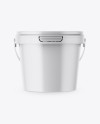 Matte Plastic Bucket Mockup