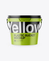 Matte Plastic Bucket Mockup