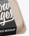 Lunch Box Mockup - Half Side View