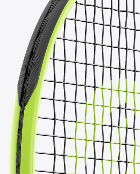 Tennis Racket Mockup - Half Side View