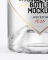 Vodka Bottle with Wooden Cap Mockup