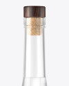 Vodka Bottle with Wooden Cap Mockup