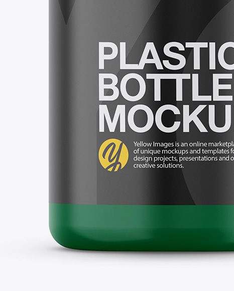 Matte Plastic Bottle Mockup