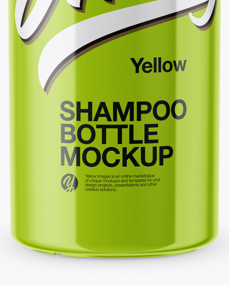 Glossy Shampoo Bottle Mockup