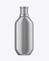 400ml Metallic Shampoo Bottle Mockup