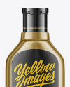 400ml Metallic Shampoo Bottle Mockup