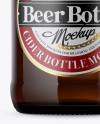 Amber Beer Bottle Mockup