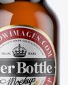 Amber Beer Bottle Mockup