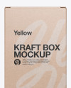 Kraft Box with Pasta Mockup - Front View