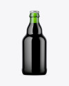 Green Beer Bottle Mockup