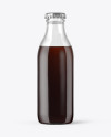 180ml Dark Drink Bottle Mockup