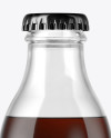 180ml Dark Drink Bottle Mockup