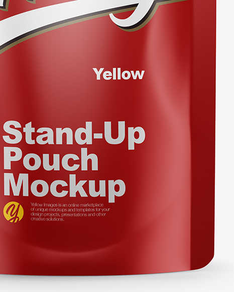 Matte Stand-Up Pouch Mockup