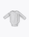 Baby Bodysuit Mockup - Top View