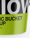 Matte Plastic Bucket Mockup - High Angle Shot