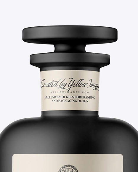Matte Ceramic Bottle Mockup