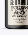 Matte Ceramic Bottle Mockup