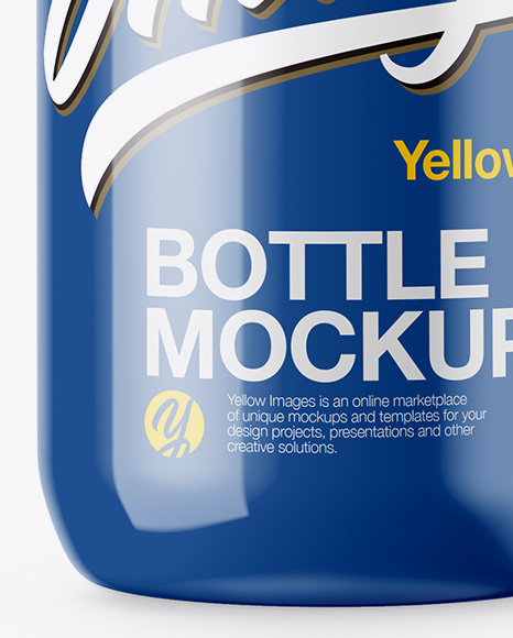 Glossy Plastic Bottle Mockup Glossy Plastic Bottle Mockup