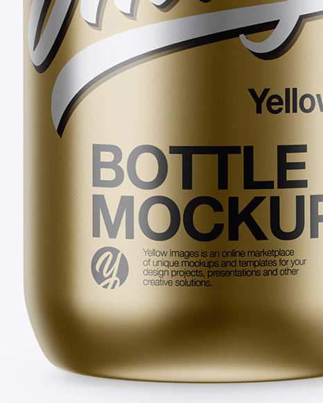 Metallic Plastic Bottle Mockup Metallic Plastic Bottle Mockup