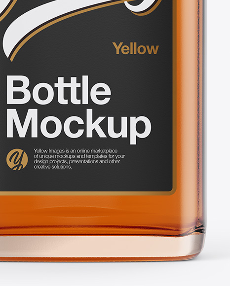 Whiskey Bottle Mockup - Front View